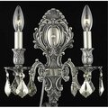 Lighting Business 9602W10PW-GT-RC Monarch Wall Sconce - Pewter - 10 W x 11.5 H in. LI2952401